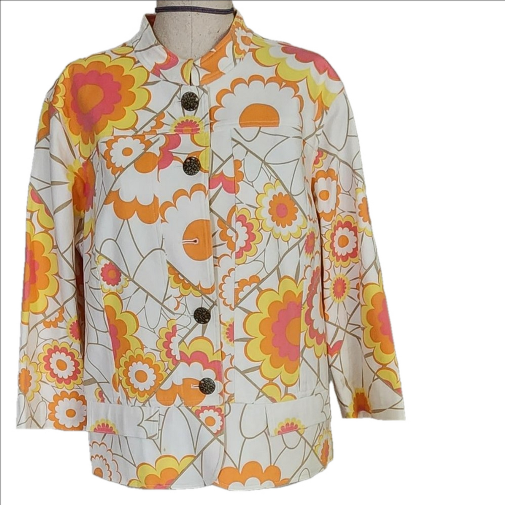 A LA CARTE FLORAL PRINT JACKET